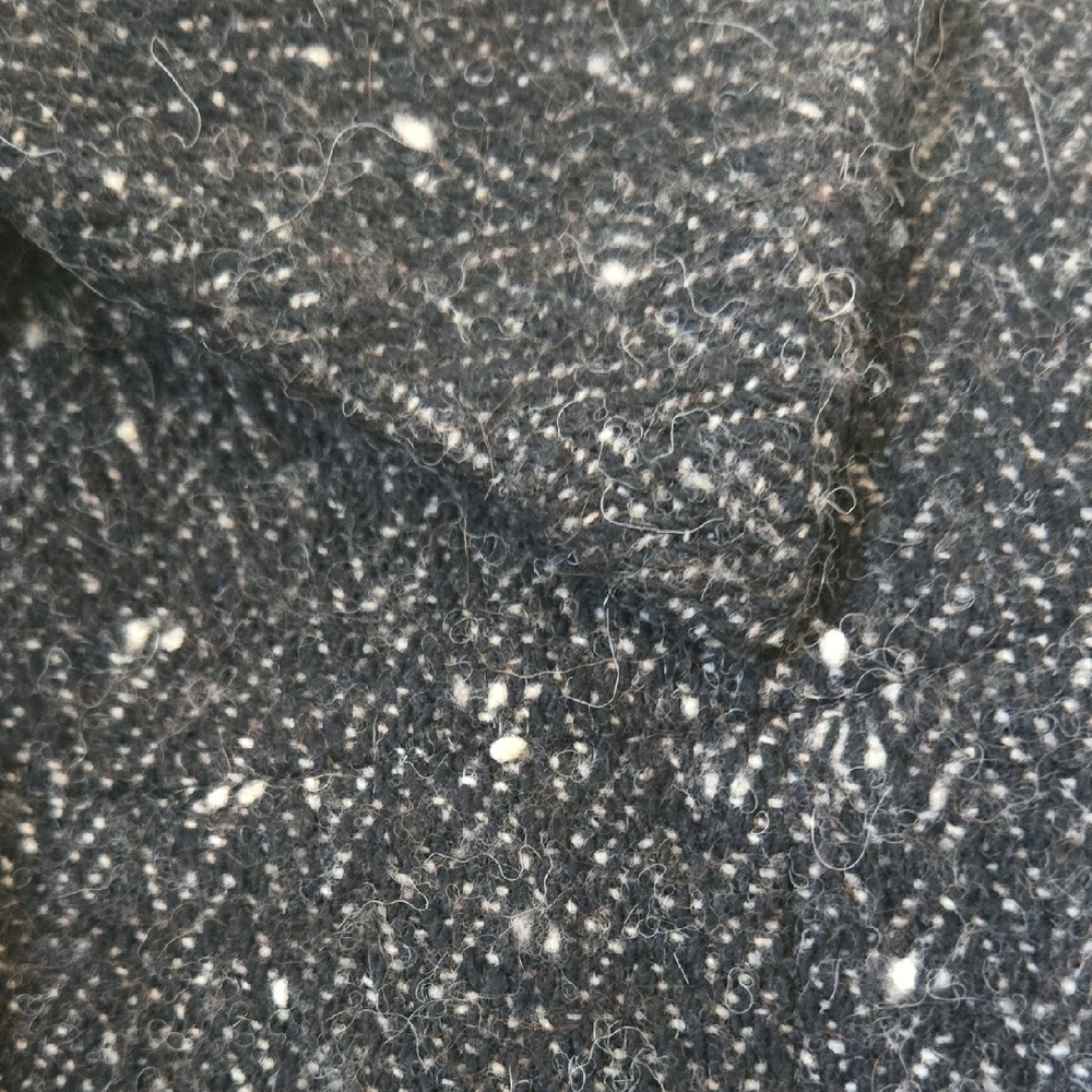 UNITED COLORS OF BENETTON Black Tweed Crop Swing Jacket - Picture 10 of 10